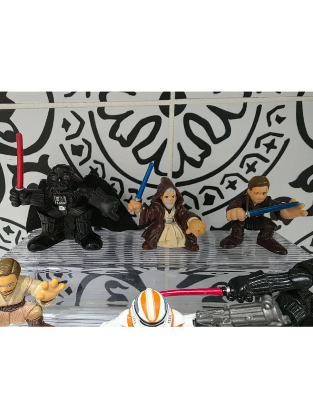 Playskool Star Wars Galactic Heroes Clone Wars 2 inch figures lot
